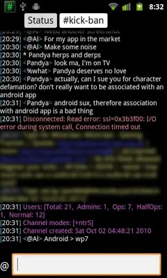 AndChat android App screenshot 1